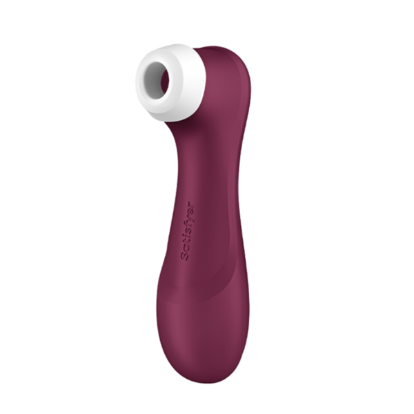 Bordeauxfarbener Satisfyer Pro 2 Generation 3 vor weißem Hintergrund