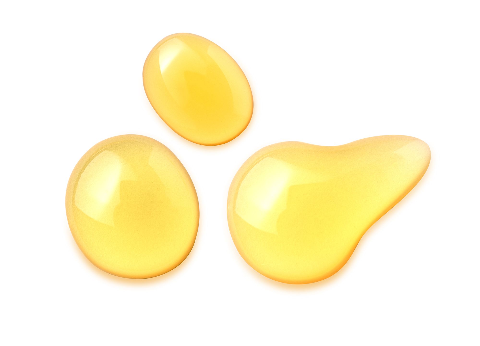 Sperma Farbe Abbildung von gelben Tropfen