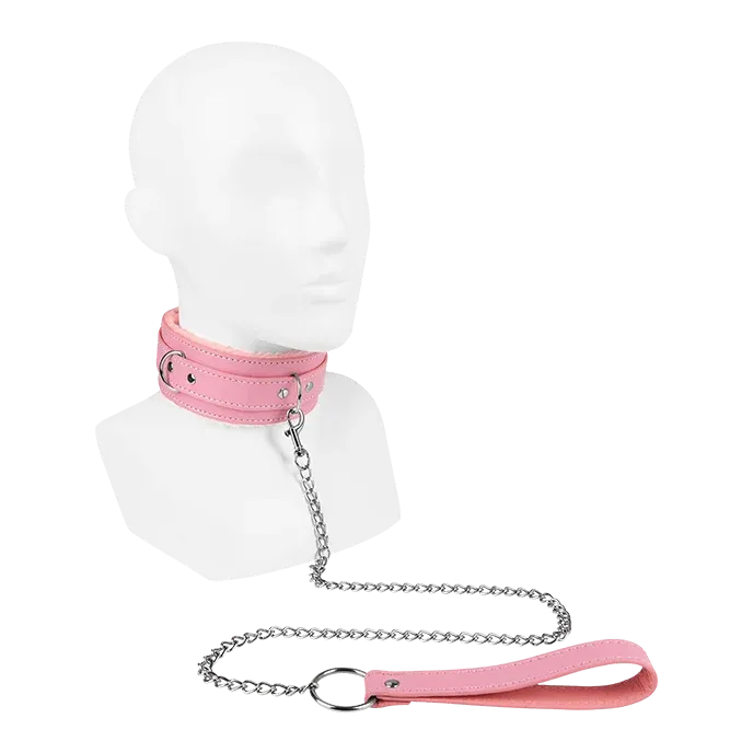 Weich gepolstertes Halsband mit Leine von EIS