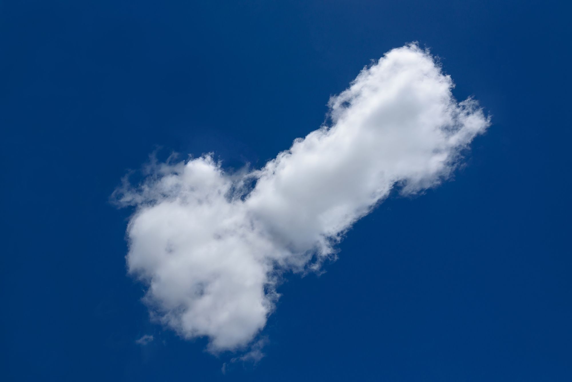Wolke in Form eines Penis