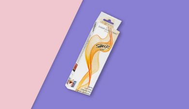 Lecktücher DAMS von Sheerglyde auf rosa-lilanem Hintergund