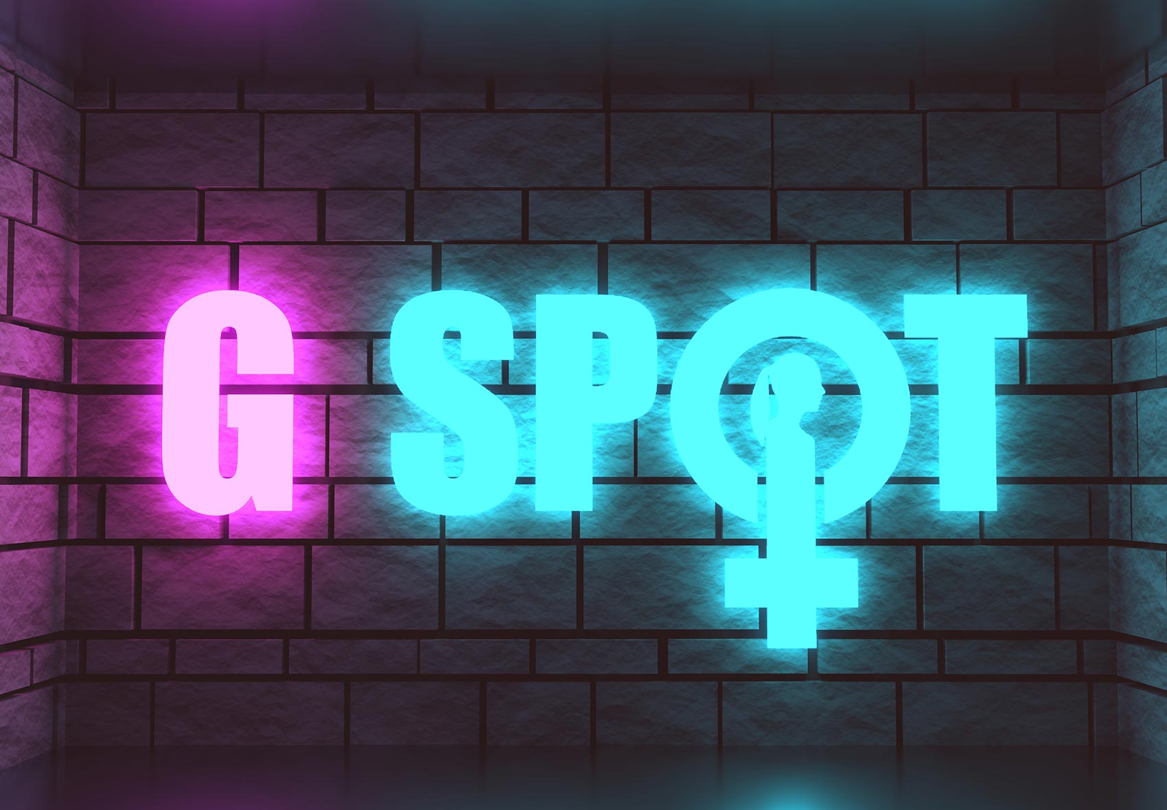 Beleuchtete Aufschrift "G Spot"