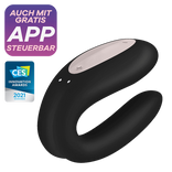 Bluetooth Paarvibrator "Double Joy" mit App von Satisfyer in schwarz