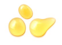 Sperma Farbe Abbildung von gelben Tropfen