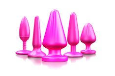 Verschiedene rosa Analplugs