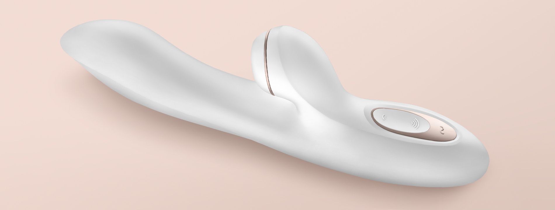 Satisfyer Pro G-Spot auf beigem Hintergrund